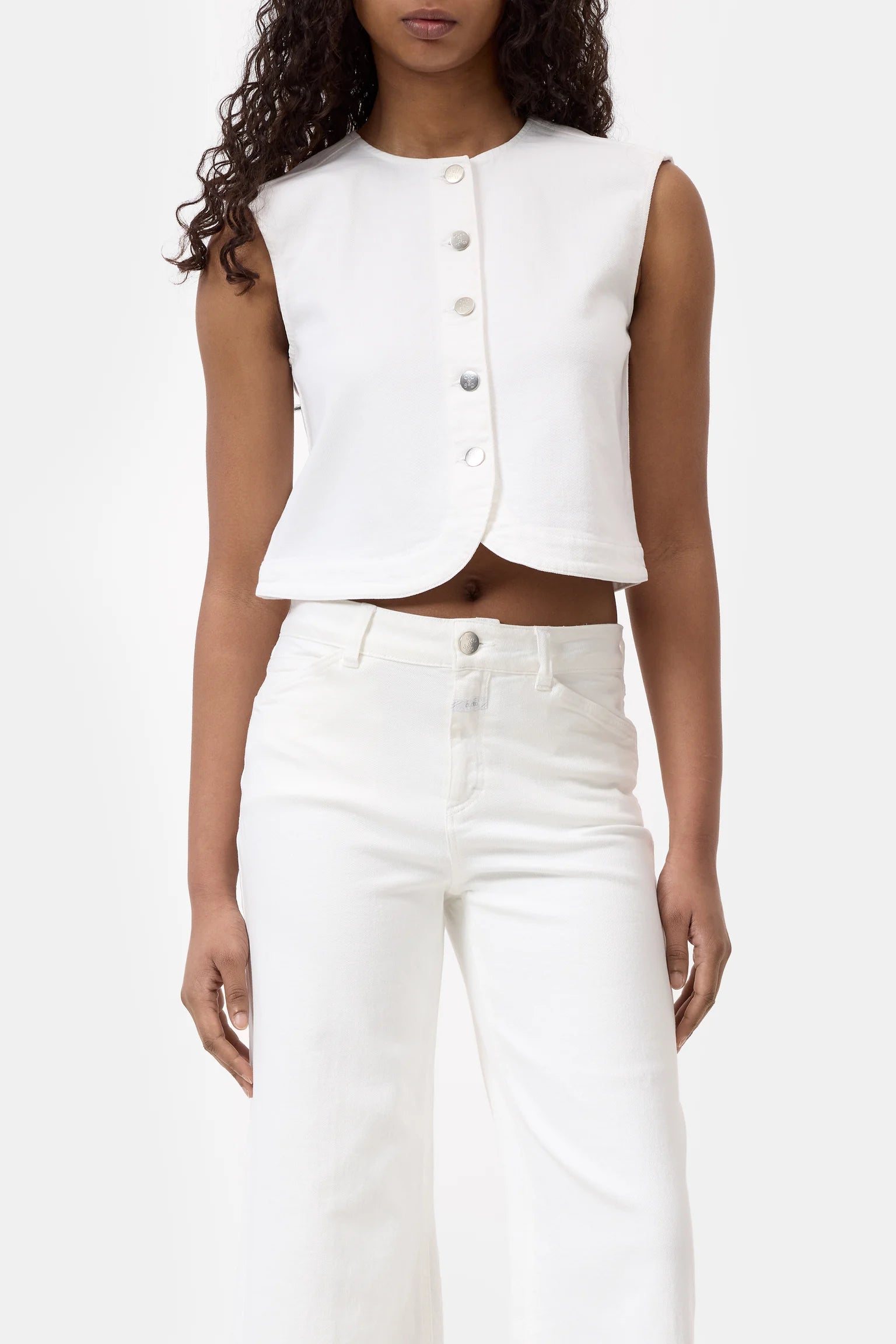 CLOSED Denim Vest - White Cotton