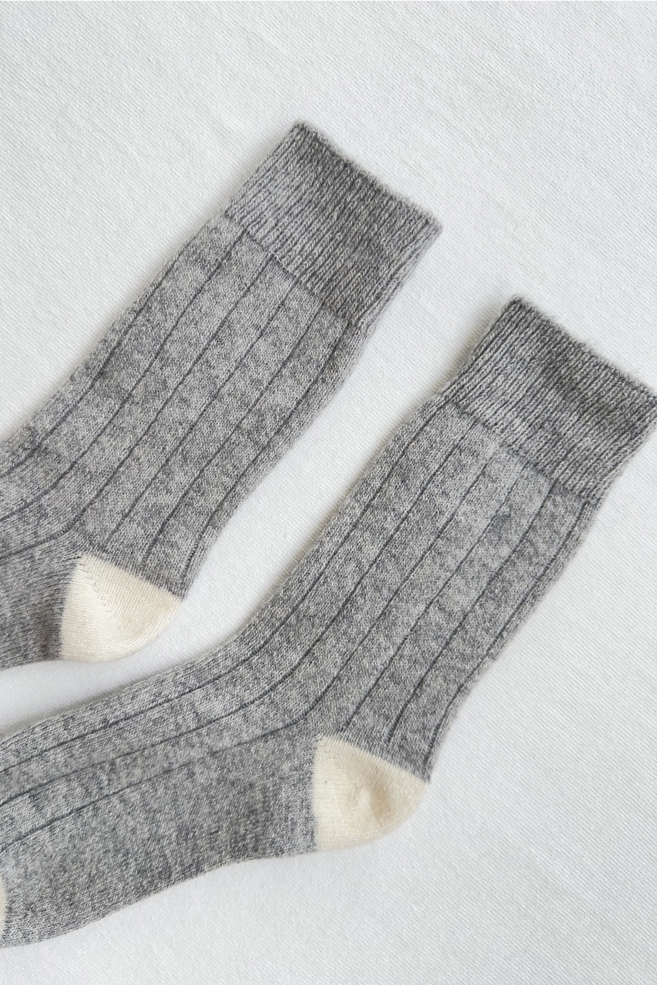 Ribbing details on Classic Cashmere Socks