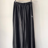 Pointelle Balloon Pants - Charcoal