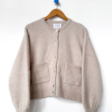 Amélie Alpaca Cardigan - Smoke