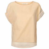 Gerta Organza Top - Bisque