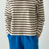 Sailor Top - Coffee Stripe