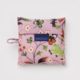 Baggu Standard Baggu in Castle Creatures, folded into its pouch