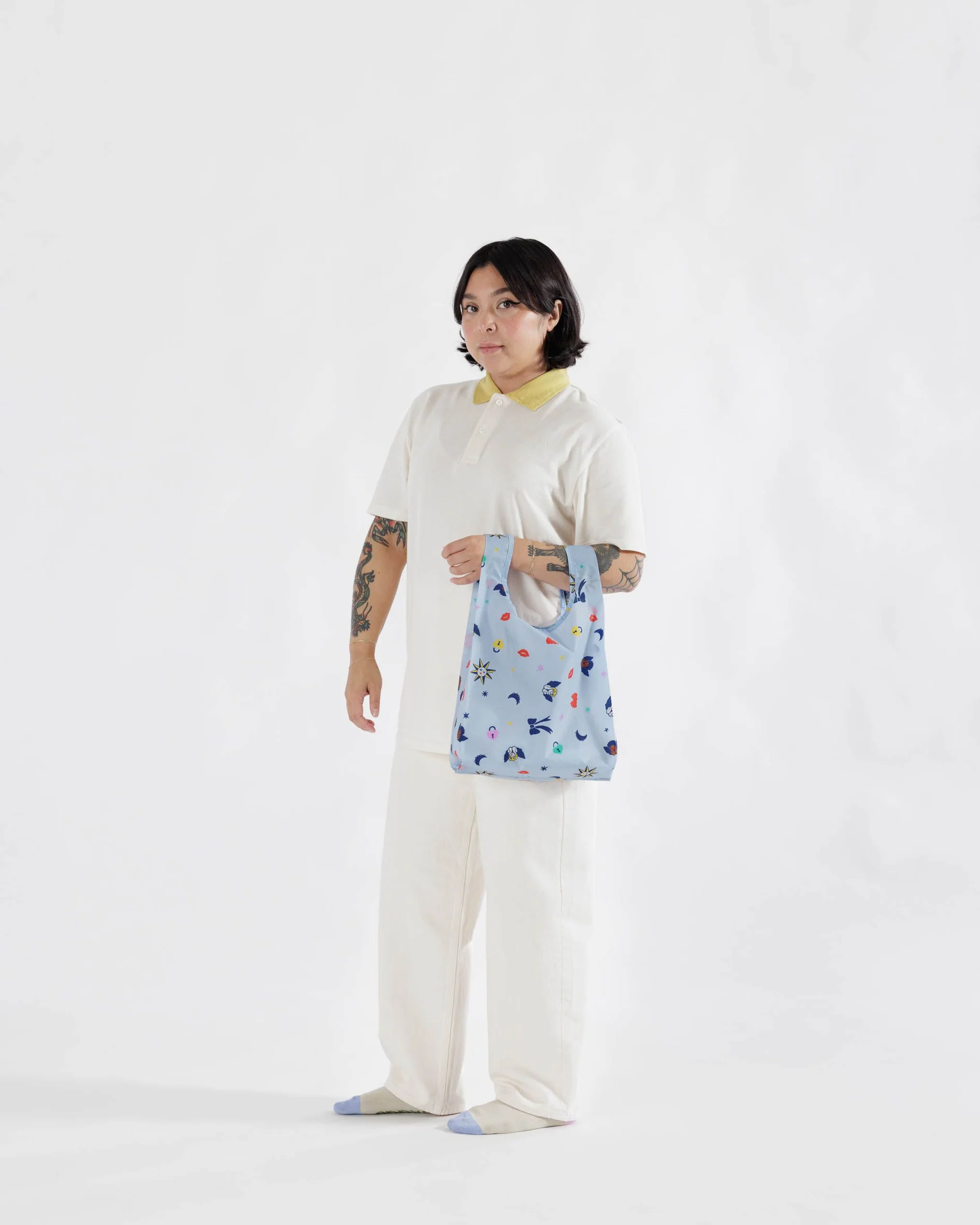 Baby Reusable Bags styled on model