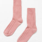 Classic Cashmere Socks in Rose Petal