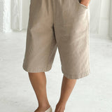 Liam Bermuda Shorts - Taupe