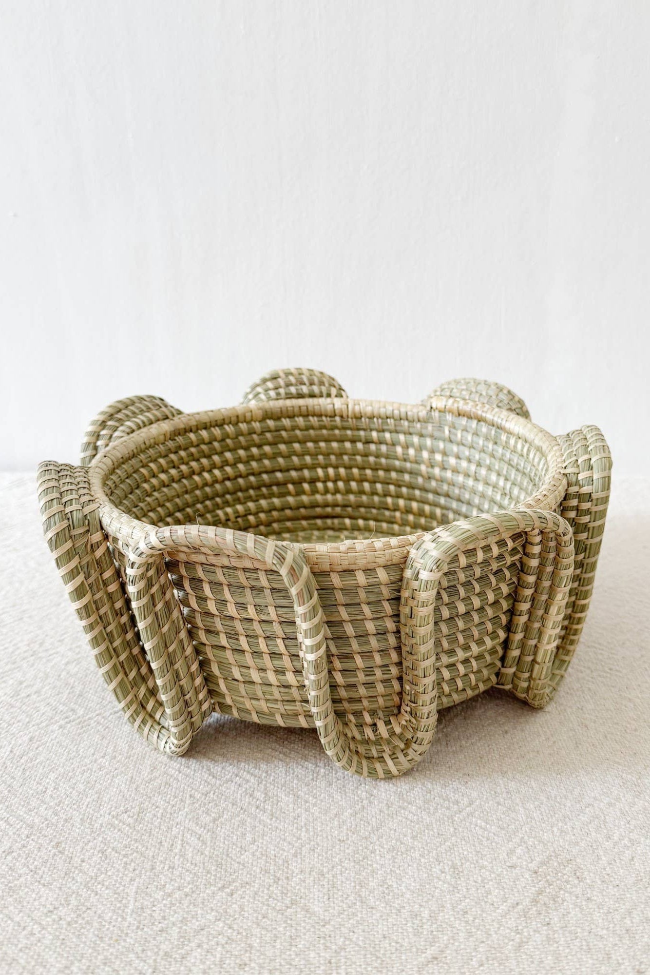 Amsha Serpent Sweetgrass Basket