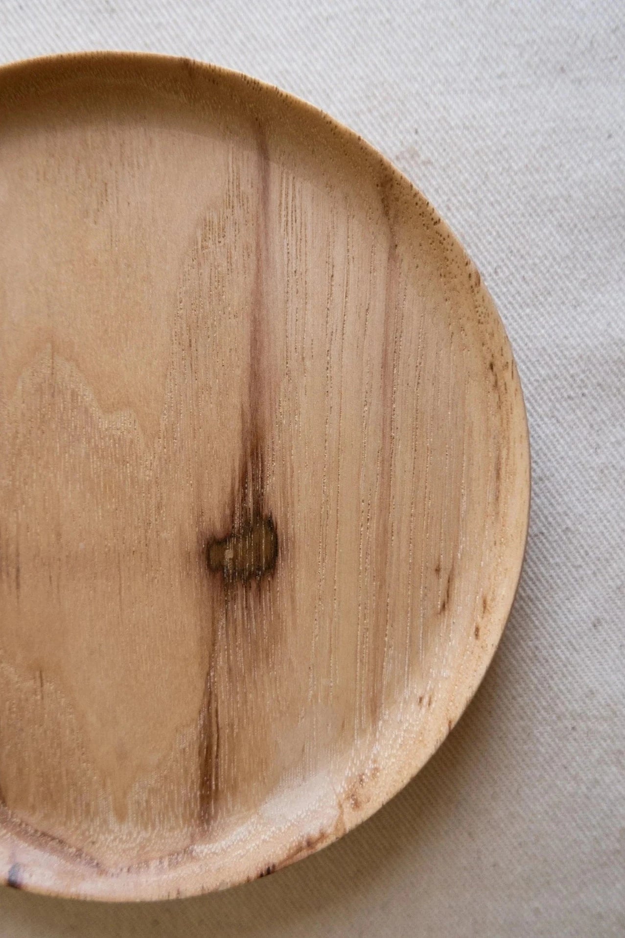 close up of Rustic Hickory Catchall Dish