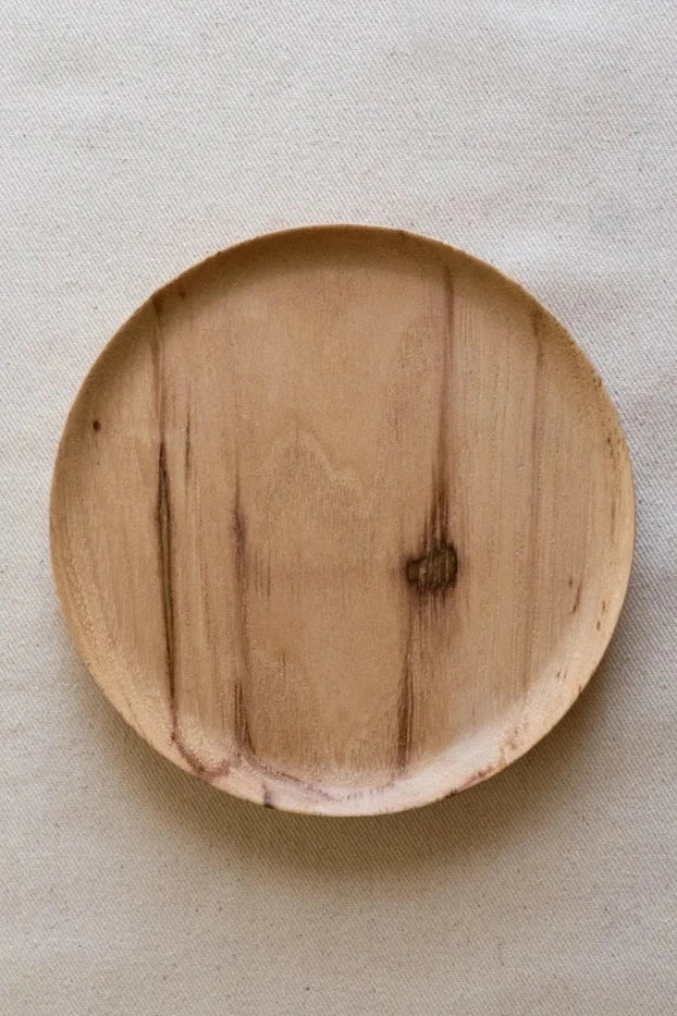 flat zoomed view of Rustic Hickory Catchall Dish