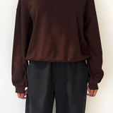 Cali Jersey Sweatshirt - Dark Cacao