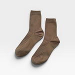 Her Socks Dark Tan