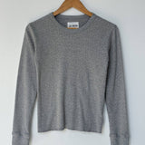 Pointelle Fundamental Tee - Melange Grey