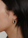 Side of Sterling Silver Mona Earrings