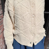 Mason Cotton Cardigan - Naturel