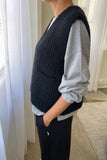 Alpaca Grandpa Vest - Oatmeal