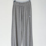 Pointelle Balloon Pants - Melange Grey