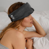 Weighted Silk Sleep Mask - Meditative Grey