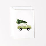 Christmas Tree Bronco Mini Notecard