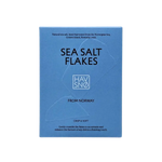 flat lay view of sea salt