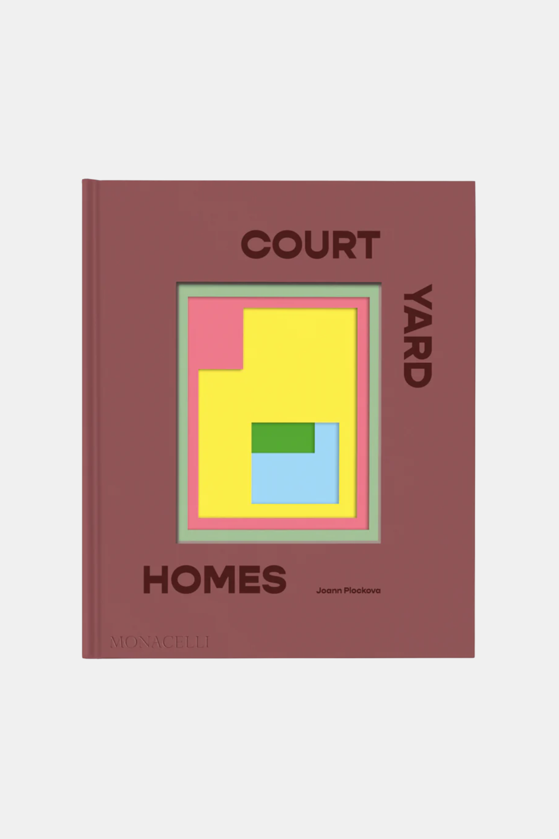 Book cover with abstract design and text on a white background