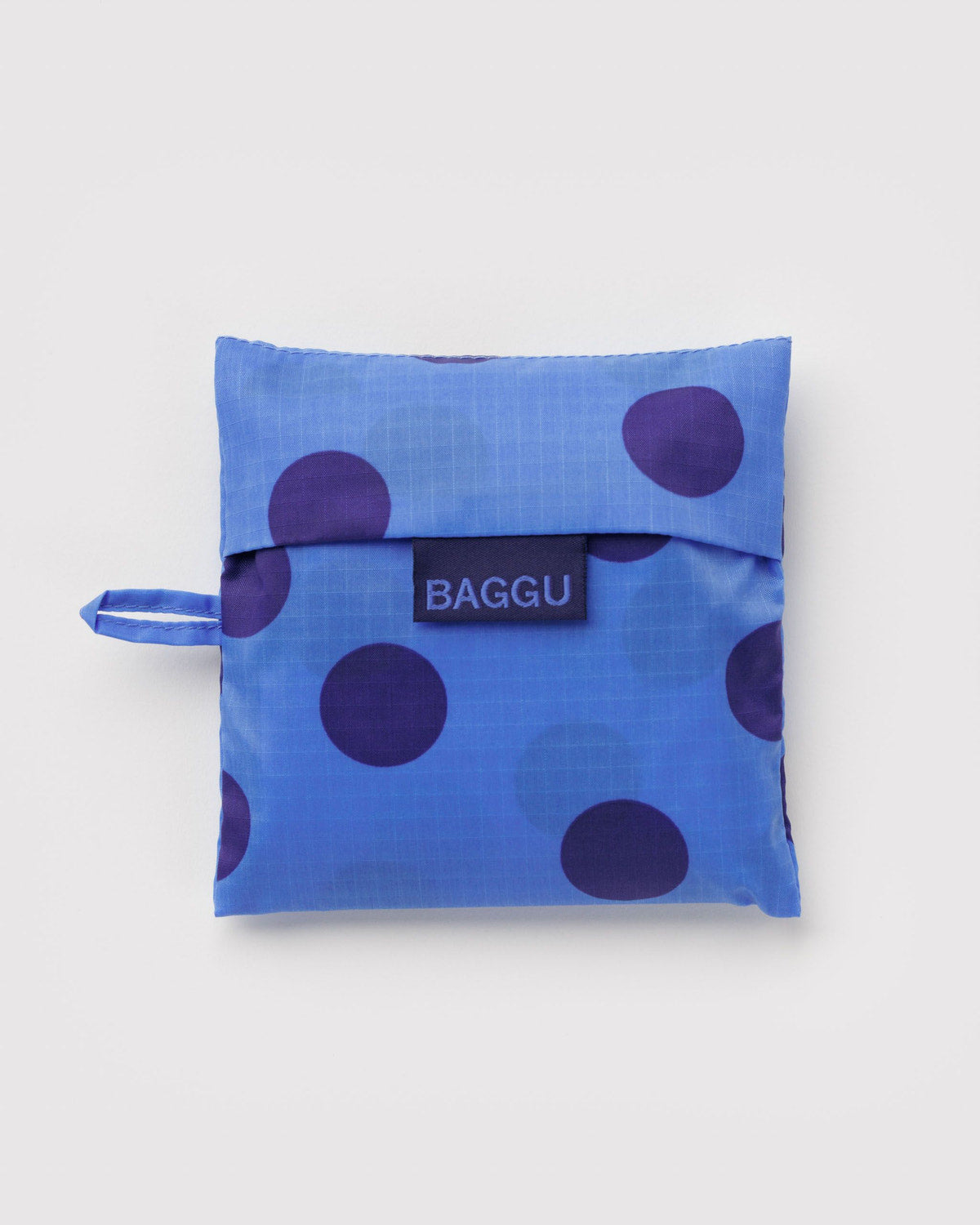 Standard Baggu - Blue Polka Dot, flat lay