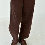 Corduroy Arc Pants - Chocolate