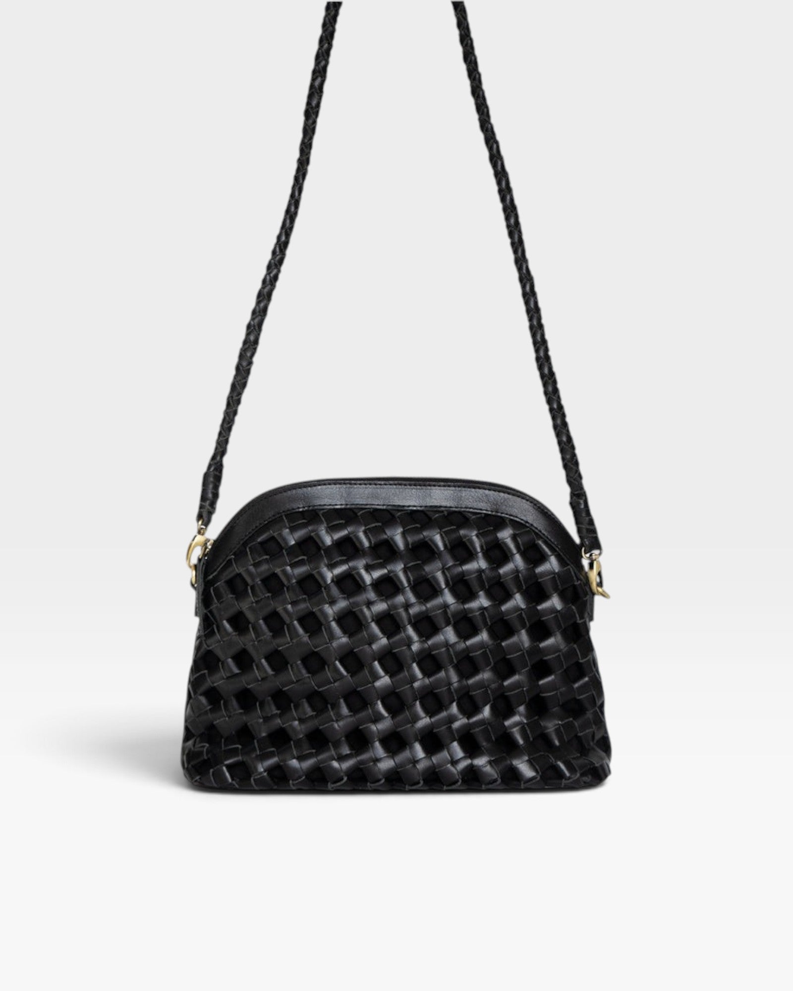 Bembien Carmen Bag, Black leather, front view