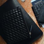 Lia Laptop Case - Black pictured with other bembien products in black