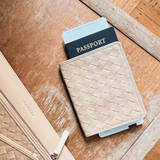 Este Passport Holder - Caramel pictured with other bembien products in caramel