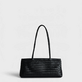 Bembien Naomi Bag in black handwoven leather — front