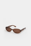 Valentina Sunglasses in Transparent Brown 