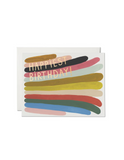 Rainbow Stripes Birthday Card