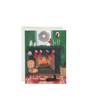 Christmas By the Fireplace Card