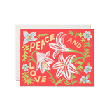Peace and Love Amaryllis Card