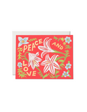 Peace and Love Amaryllis Card