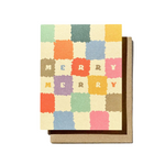 Merry Merry Checkered Card