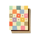 Merry Merry Checkered Card