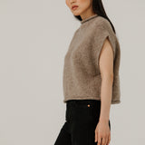 Alpaca Iris Vest - Dark Fawn