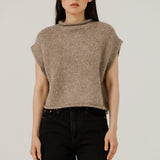 Alpaca Iris Vest - Dark Fawn