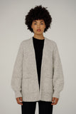 straight on view of Marine Cardigan - Quartz