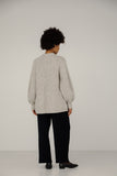 back view of Marine Cardigan - Quartz