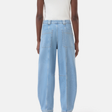 Rhannon Barrel Jeans - Light Blue