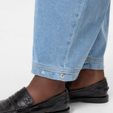 Rhannon Barrel Jeans - Light Blue