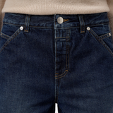 CLOSED Wylie wide denim short in dark blue vintage wash - view 3