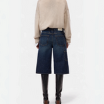 CLOSED Wylie wide denim short in dark blue vintage wash - view 2