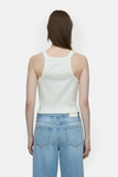 Back view of Racer Top - Ivory
