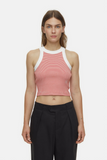 Front view of Cropped Racer Top - Arabiata