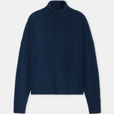 Merino Wool Turtleneck - Dark Night