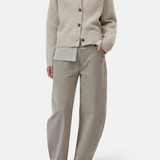 Rollneck Cardigan - Silt Grey