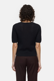Back view of Knitted Shirt - Black